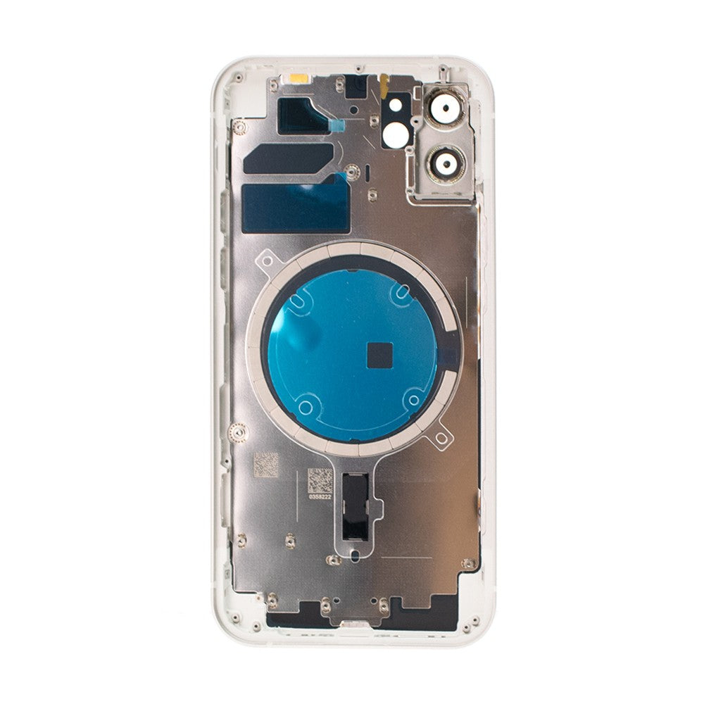 Rear Housing for iPhone 12 (NO LOGO)-White Rear Housing for iPhone 12 (NO LOGO)-White